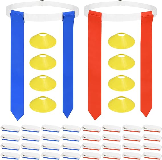 DkOvn Flag Football Belts, Easy Tear Away Belt for Youths, Adult Players