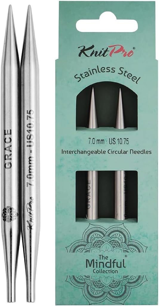 KnitPro The Mindful Collection Interchangeable Circular Needles 5" (13cm) | US Size 10.75 (7mm)