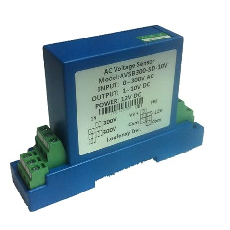AC Voltage Transducer Voltage Sensor Transmitter Transformer Input 0-50V AC Output 0-5V DC