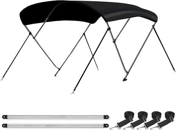 Leader Accessories 10 Colors 3-4 Bow Bimini Top for Boats Boat Canopy Cover