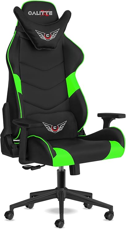 Samurai SS Oyuncu Koltuğu Premium PU Deri Gaming Koltuk (Deri, Yeşil)