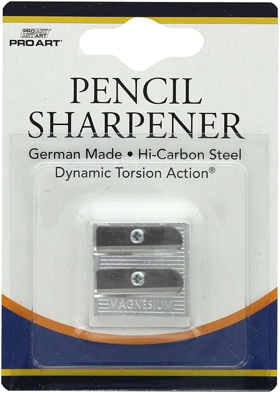 Pro Art Sharpener Double Standard & Large Pencil, Pencil Sharpener, Colored Pencil Sharpener Manual, Magnesium Sharpener, Manual Sharpeners Heavy Duty