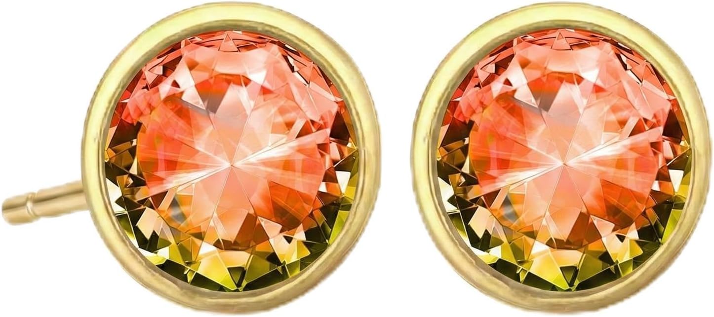 Halo Crystal 5mm Stud Earrings