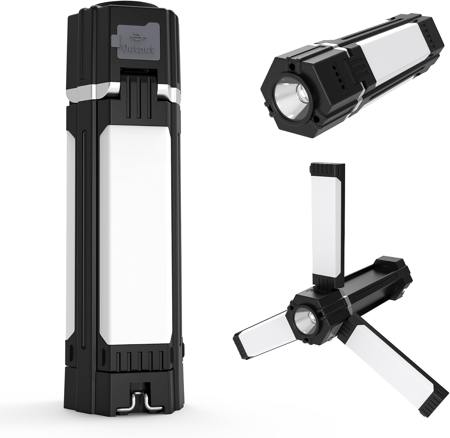 LED Lantern, Rechargeable, Work Light, 5 Lighting Modes, Flashlight, Cordless, Camping Lantern, Ultra Bright, Foldable, USB Chargeable, Waterproof, Outdoors, Camping, Climbing, Night Fishing, Disaster