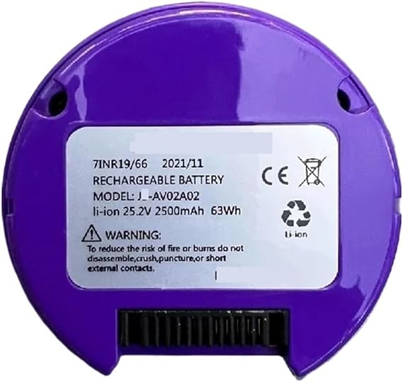 2500mAh 25.2V Compatible for JASHEN JS-AV02A02,Handheld Vacuum Cleaner Battery(B)