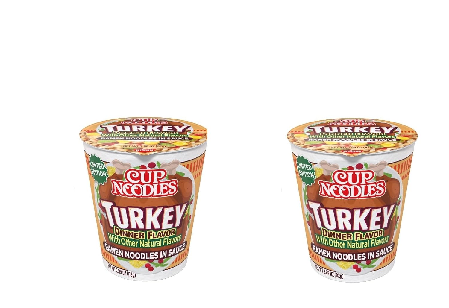 Cup Noodles Limited Edition Ramen Noodles in Sauce - 2 pack (Pumpkin Pie 2.75oz)