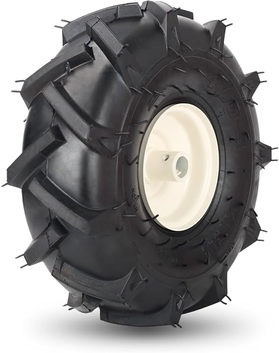 GICOOL 11x4.00-4 Tubeless Tiller Tire 3/4" Axle,1PK for Craftsman Troy-Bilt