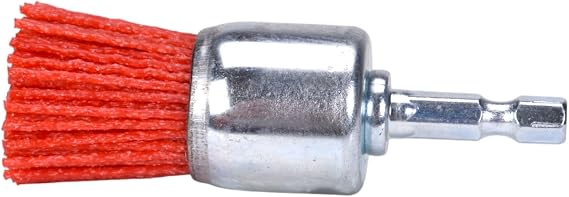 Century Drill & Tool 77201 Nylon Abrasive End Brush, 1", Coarse
