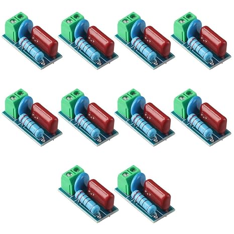 10Pcs RC Absorption Circuit Module Relay, Snubber Circuit Module Loop Module Relay Contact Pro tection Circuit Electromagnetic Anti-Interference Module