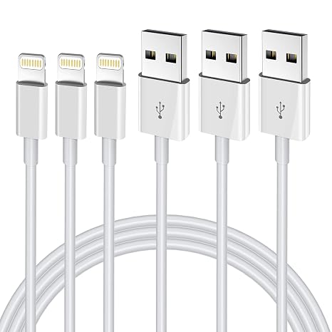 iPhone Charger 3FT, [Apple MFi Certified] Lightning Cable Original 3Pack USB Fast Charging Data Sync Cord Compatible with iPhone 13/12/11 Pro Max/XS MAX/XR/XS/X/8/7/Plus/6S/6/SE/5S(3Pack)