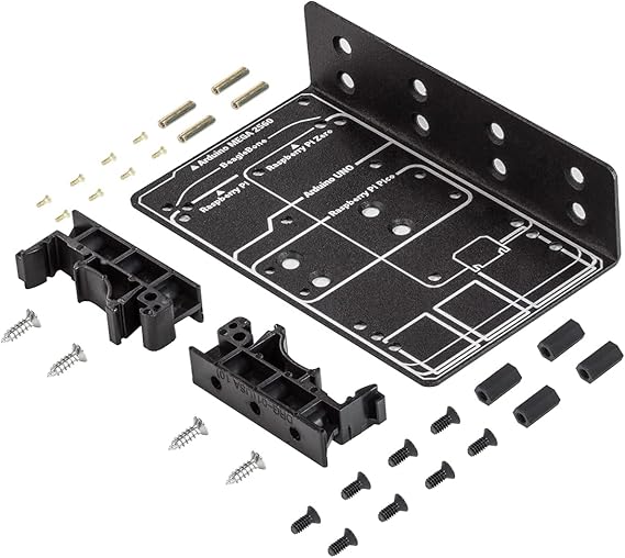 UCTRONICS for Raspberry Pi DIN Rail Mount, Compatible with Arduino, RPi 5/4B/3B+/3B/2B/B+, Pi Zero, Raspberry Pi Pico