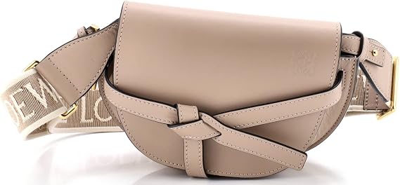 Pre-Loved Gate Dual Shoulder Bag Leather Mini, Neutral