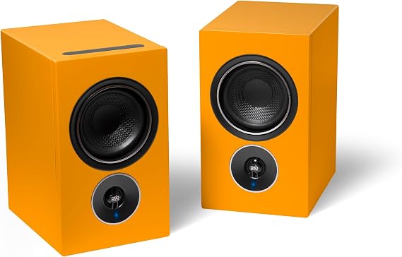 PSB Alpha iQ Streaming Powered Speakers with BluOS (Dutch Orange)
