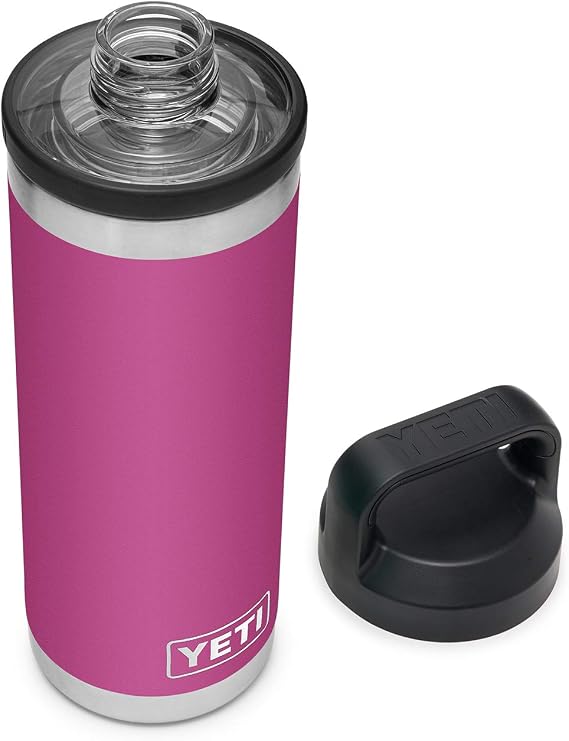 YETI Rambler 18 oz Bottle, Vacuum Insulated, Stainless Steel with Chug Cap, Prickly Pear