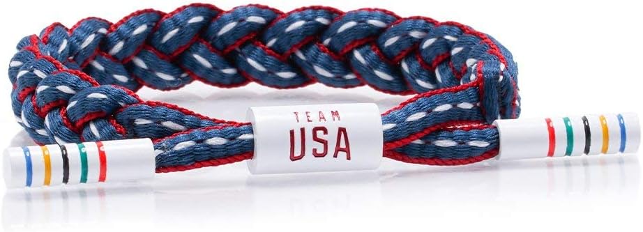 Rastaclat Braided Bracelets Men Women Medalist Red/White/Blue S/M