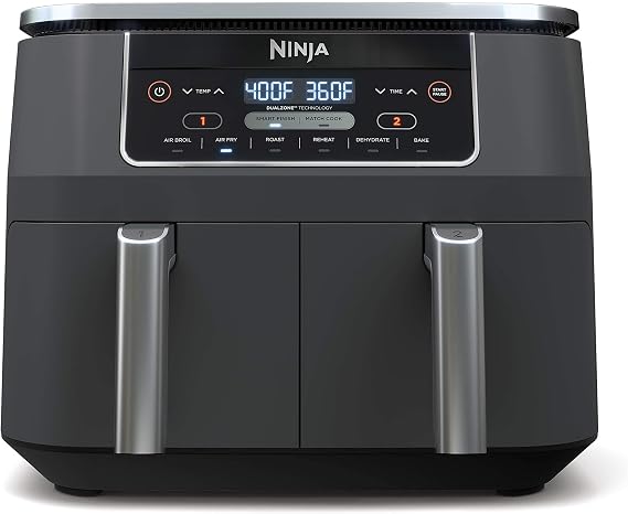 Ninja Foodi Air Fryer, 8 Qt DualZone, 6-in-1, Grey, DZ201