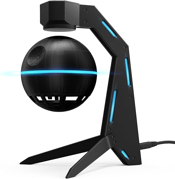 Magnetic Levitation Bluetooth Speaker, Aluminum Alloy Base, Floating & Spinning in air, 360 Surround Sound, Cool Sci-Fi Gadget for Men, Unique Home Office Desktop Decor