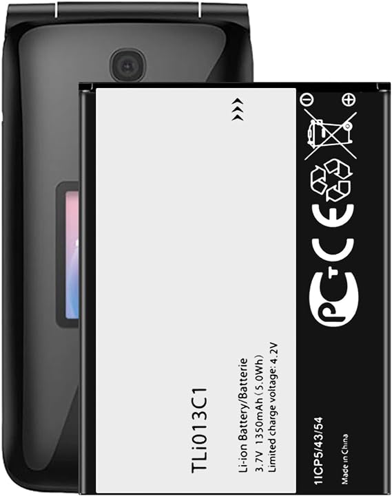 for Consumer Cellular Alcatel Go Flip 4044L Replacement Battery TLi013C1