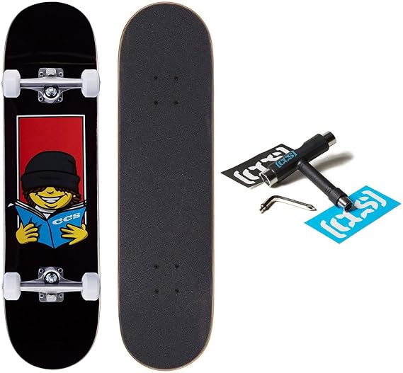 [CCS] Graphic Skateboard Complete | Maple Wood | Professional Grade | Fully Assembled with Skate Tool & Stickers | Adults, Kids, Teens, Youth | Boys & Girls