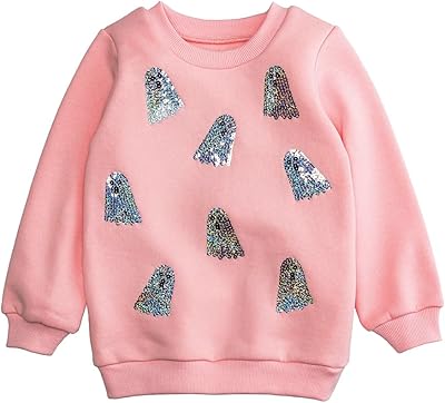 Mud Pie girls Sparkle Ghosts Sweatshirt