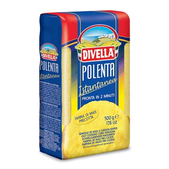 Divella Polenta Istantanea - 500g product of Italy, Pack of 4.