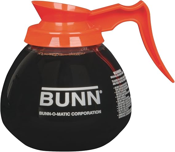 BUNN 64 Oz Orange 12-Cup Coffee Decanter / Case of 3