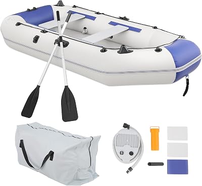 MADOG 1-3 Person Inflatable BoatOars Included, Inflatable Raft for Water Sports, Quick Inflation & Deflation, 970lb Weight Capacity