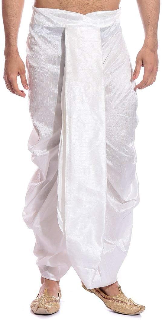 Royal Kurta Men's Tag 7 Silk Blend Dhotis