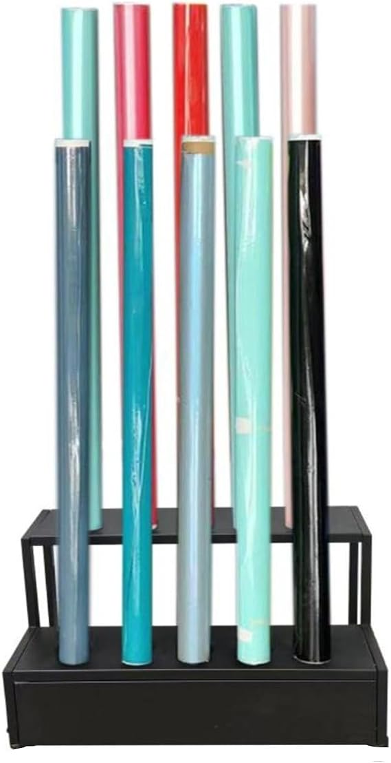 Floor-Standing Fabric Roll Storage Rack,Window Film/Wallpaper Displays,for Car Window Film Fabric Spool,Bearing 200KG(2 Tiers)