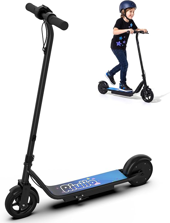 Electric Scooter for Kids Ages 8-12, 250W Motor, 9 MPH Top Speed, Up to 10 Miles Range, E Scooter with LED Display, Dual Brake, 6.5" Solid Tires, 3 Speed Modes,UL2272 Certified