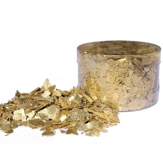 Crystal Candy Edible Flakes, Inca Gold