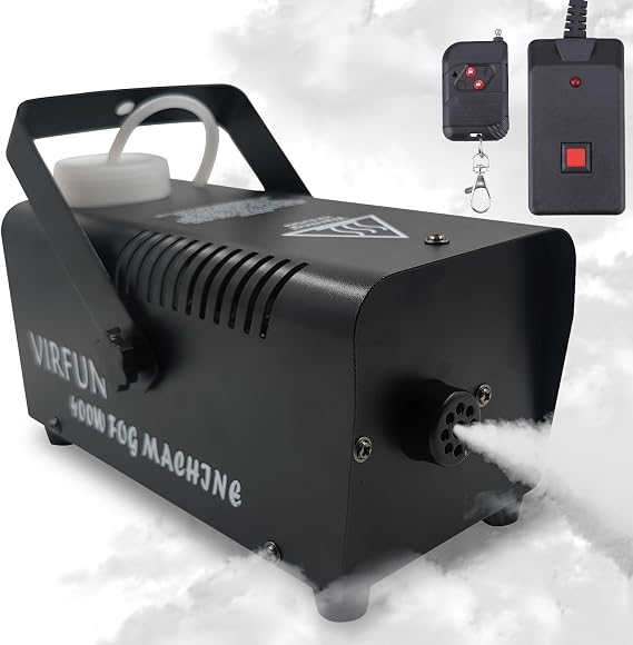 VIRFUN Fog Machine, Smoke Machine with Remote Control for Halloween, Party