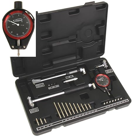 iGaging Dial Bore Gauge 0.7"-6"/0.0005" Deep Engine Hole Cylinder Measurement Gage