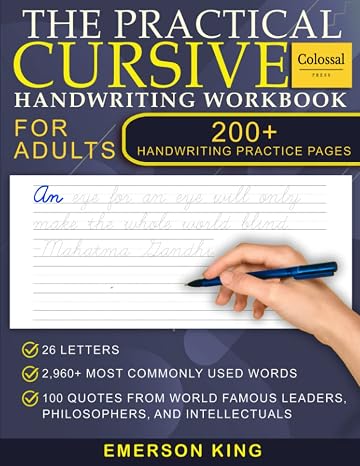 Cursive Handwriting Workbook for Adults - 200+ Pages of Handwriting Practice for Adults: Cursive workbook - hand writing practice books for adults... for adults. Improve handwriting for adult
