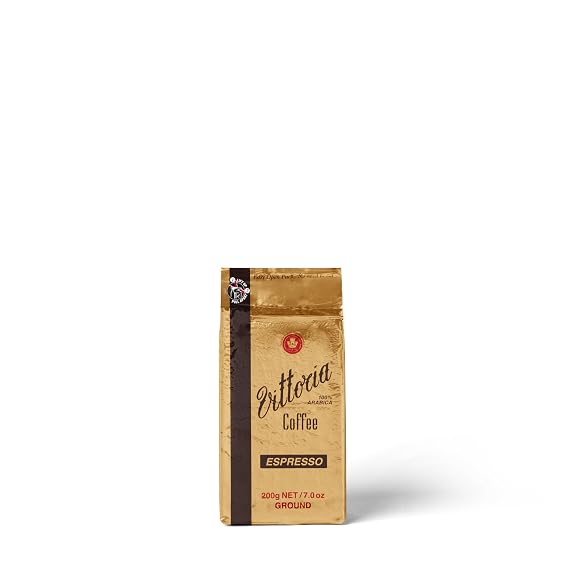 Vittoria Coffee Espresso 100% Arabica Ground Coffee - 200g