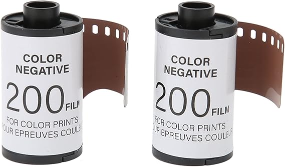 2 Roll 35mm Roll Film, 8 Sheets Each High Definition HD Camera Color Negative Film Color Negative Cine Film for Beginners