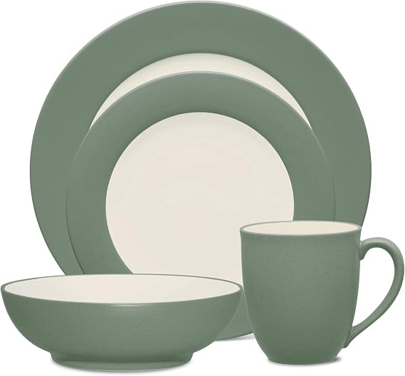 Noritake Colorwave Green 4-Piece Rim Place Setting, Service for 1