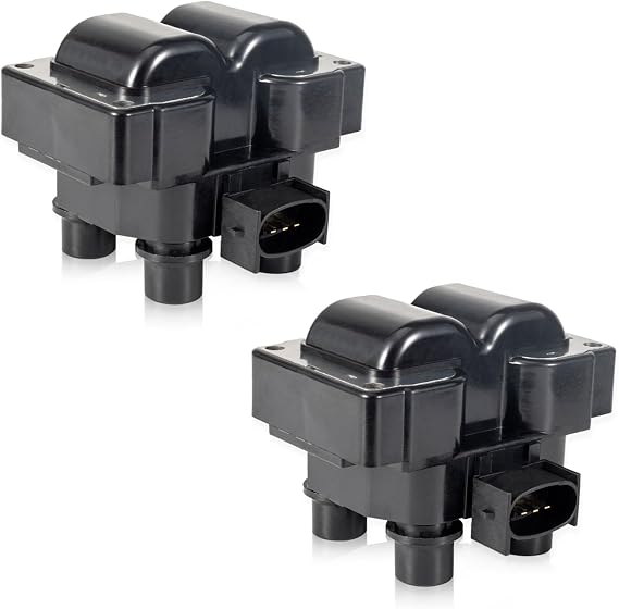 ENA Set of 2 Ignition Coil Pack Compatible with Ford Lincoln Mazda Mercury F150 F250 Contour E150 Escort Explorer Mustang Ranger Town Car Expedition Mark B2300 B2500 2.3 4.6 Replacement for FD487 C924