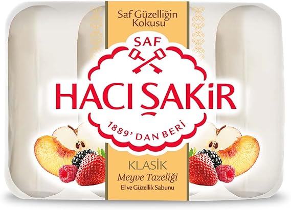 Hacı Şakir Klasik Meyve Tazeliği El ve Güzellik Sabunu 4x70 gr