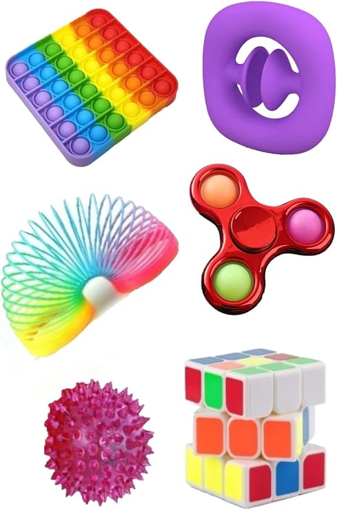 Hyd Stress Relief Set Square Popit Snapperz Pop It Stress Wheel Illuminated Ball Intelligence Cube Stress Spring