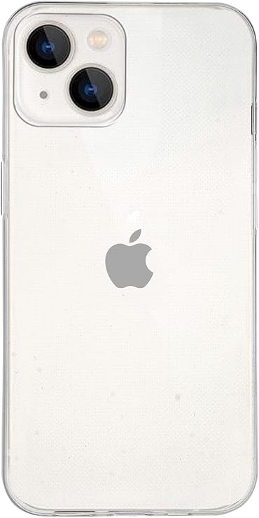 KZY CONTACT Cover 1mm Transparent Silicone Case compatible with Apple iPhone 13