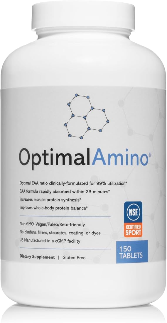 OptimalAmino | Essential Amino Acid Tablets | 150 Count