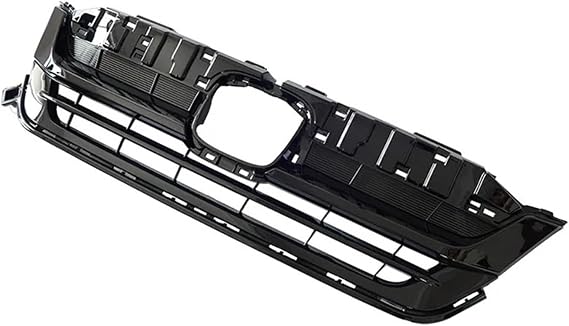 Front Bumper Grille Chrome Strip Compatible for Honda Pilot 2019(Gloss Black)