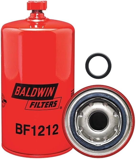 Baldwin BF1212 Heavy Duty Diesel Fuel Spin-On Filter, Red