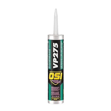OSI VP275 Clear Multi-Purpose Silicone Sealant 10-Fluid Ounces Cartridge (1494058)