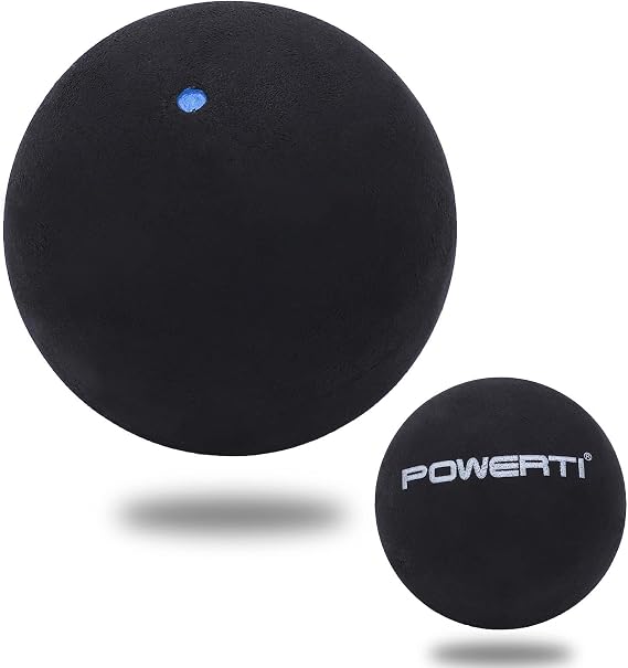 HERCHR Single Dot Squash Ball, 37mm Beginner Squash Ball Rubber Squash Racket Ball for Competition Training