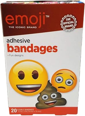 Emoji TM adhesive sterile bandages, 20ctrl