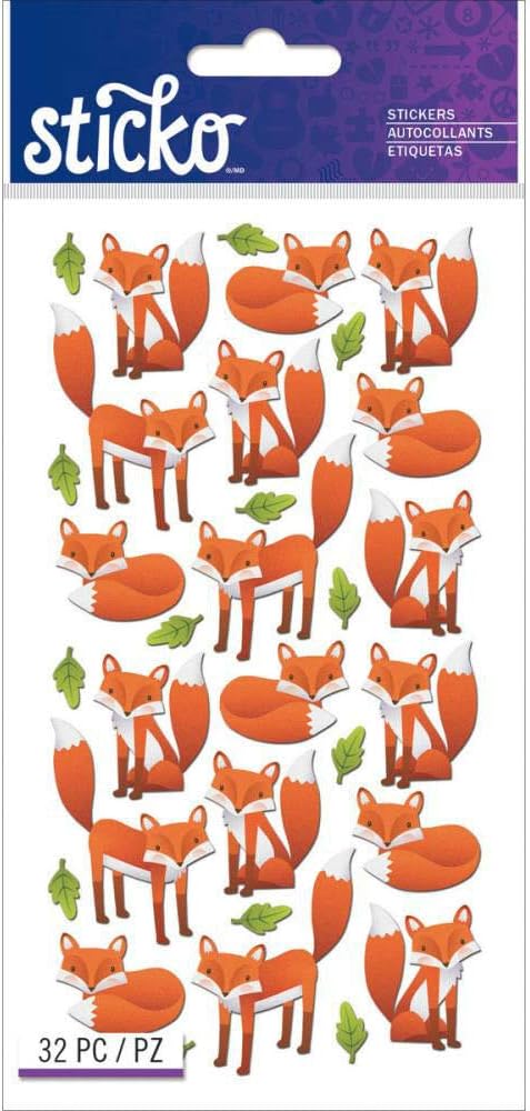 Sticko Themed-Foxes 52-45007, Other