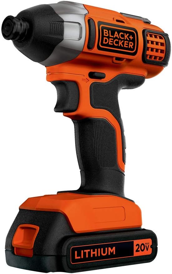 BLACK+DECKER BDA91109 Combination Accessory Set, 109-Piece with BLACK+DECKER BDCI20C 20V MAX Lithium Impact Driver w/ 109 PC Drill & Screwdriver Set