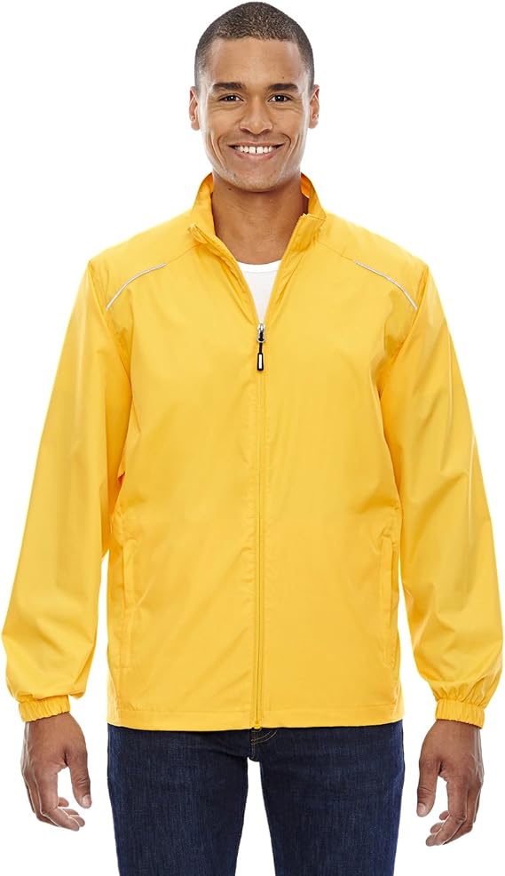 Core 365 Men's Motivate Unlined Lightweight Jacket, Medium, Campus Gold 444